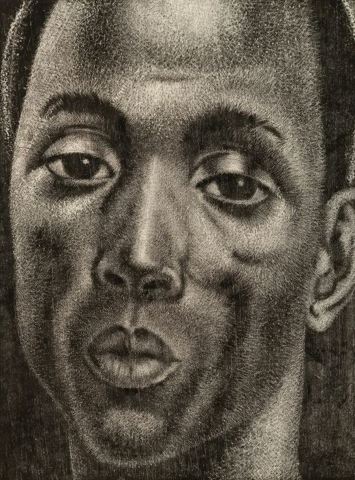 Portrait au fusain — Crayon