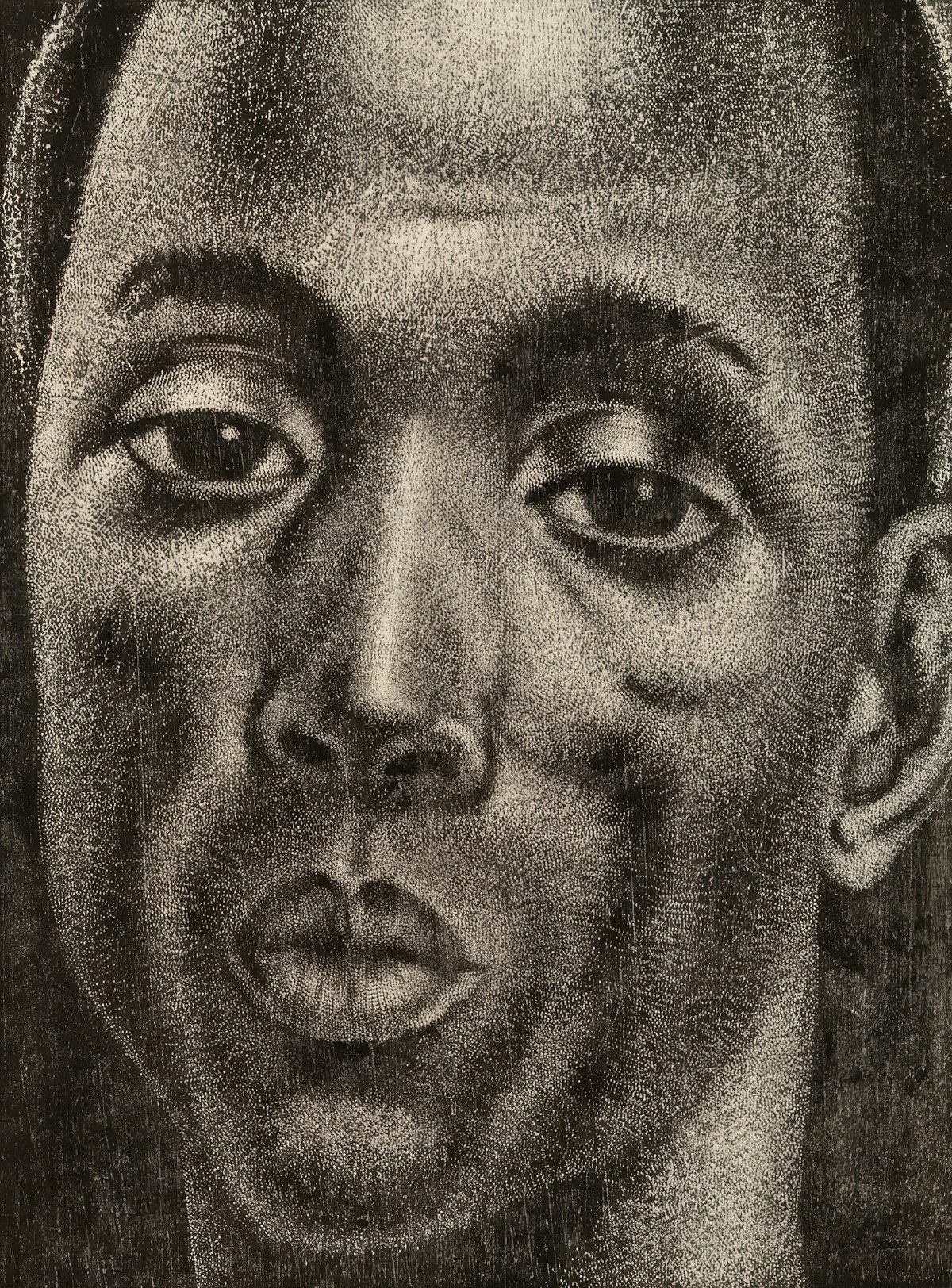 Portrait au fusain — Crayon